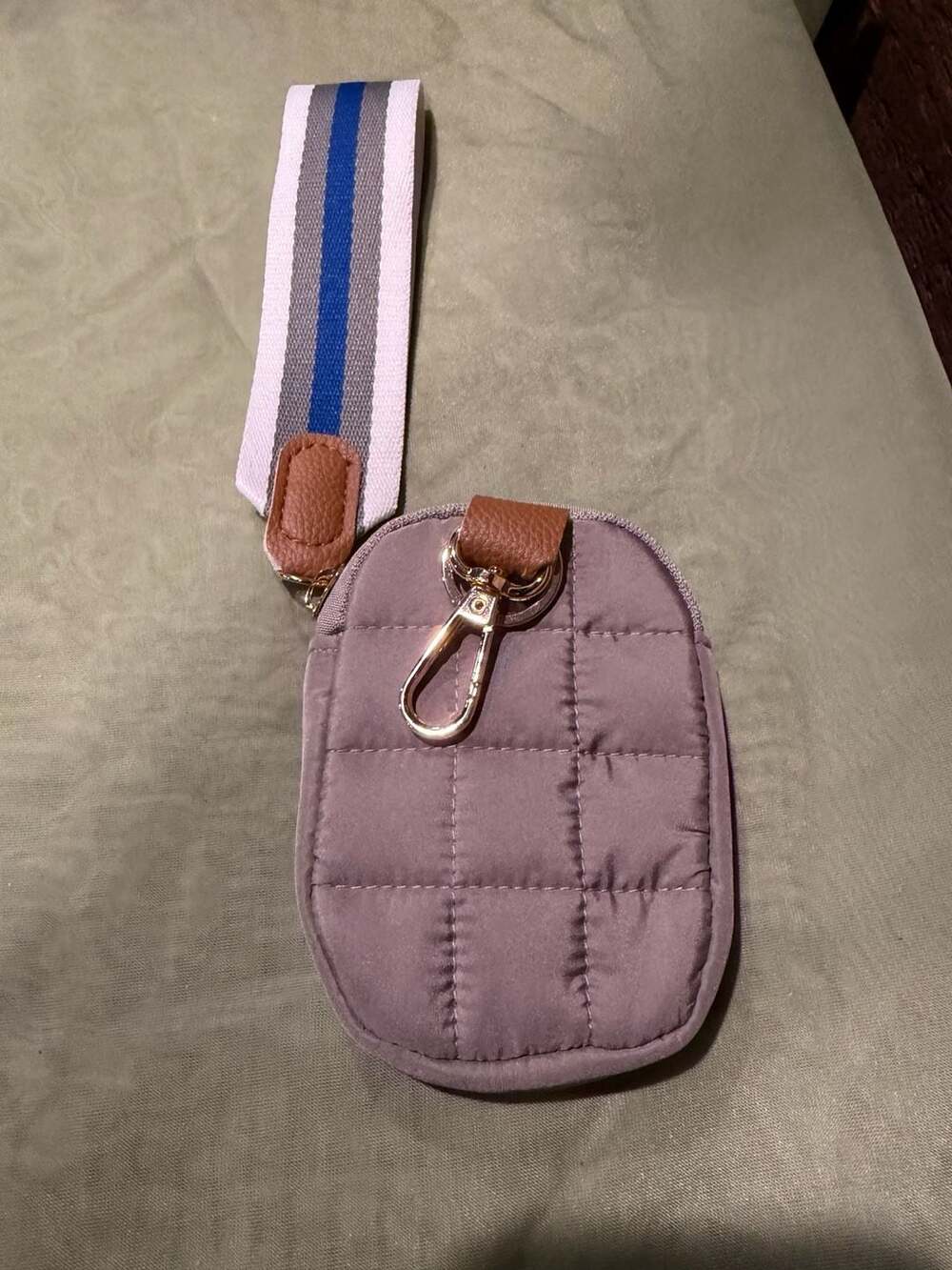 Shiraleah Ezra Quilted Clip-On Pouch with Wristlet Strap